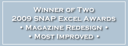 Winner of Two 2009 SNAP Excel Awards